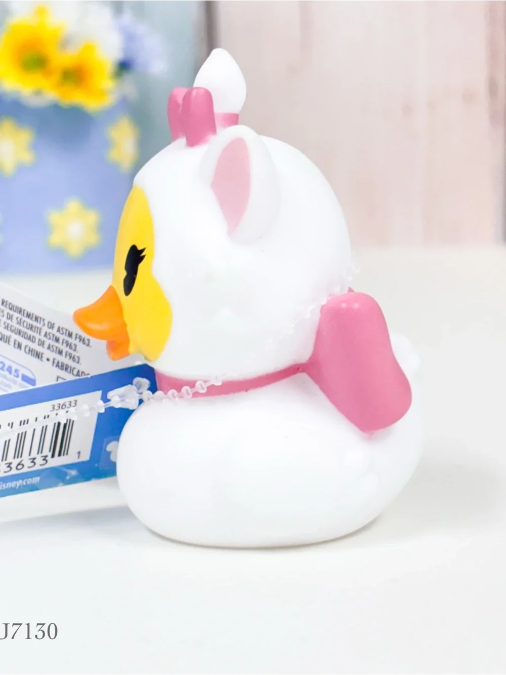 Duckalooz Disney 2.75” Marie the White Cat From Aristocats Rubber Duck NEW